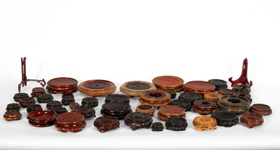 Lot 458 - A quantity of Chinese hardwood stands