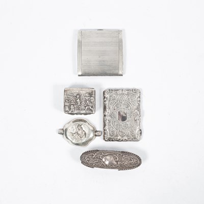 Lot 13 - A silver cigarette case