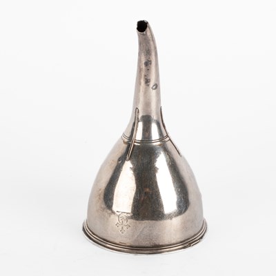 Lot 45 - A George III silver wine funnel