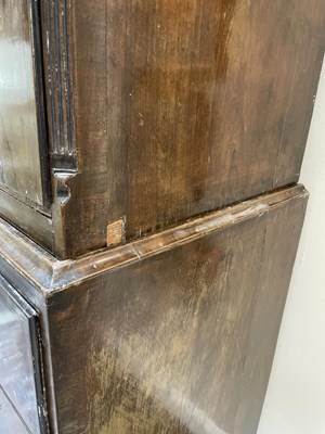 Lot 84 - A George II walnut and featherbanded chest on chest