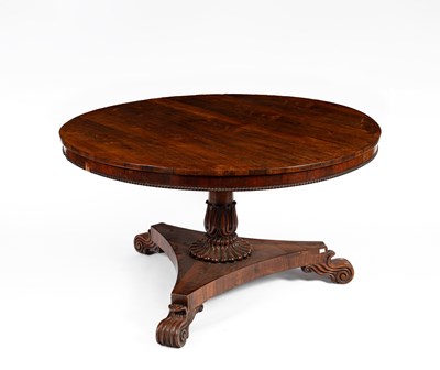 Lot 232 - A William IV rosewood centre table