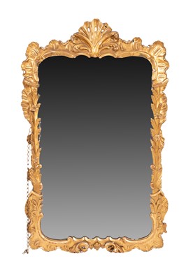 Lot 182 - A George II giltwood mirror
