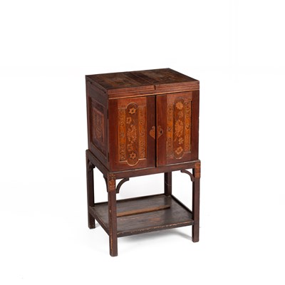 Lot 183 - A George III apothecary’s mahogany cabinet