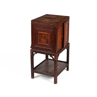 Lot 183 - A George III apothecary’s mahogany cabinet