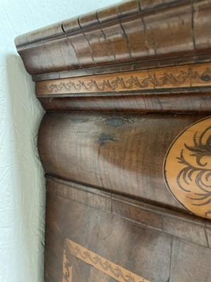 Lot 45 - A 17th Century walnut seaweed marquetry cabinet