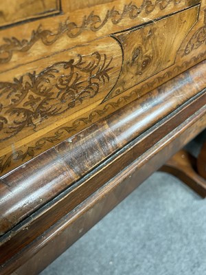 Lot 45 - A 17th Century walnut seaweed marquetry cabinet