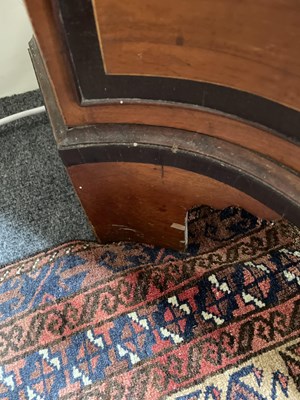 Lot 184 - A pair of Sheraton period satinwood corner commodes