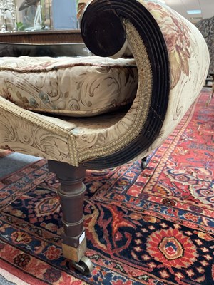 Lot 186 - A pair of late Regency upholstered sofas