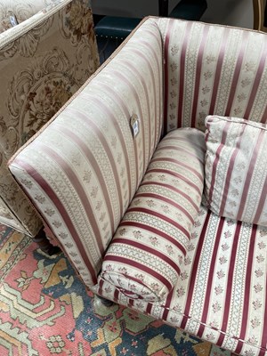 Lot 186 - A pair of late Regency upholstered sofas