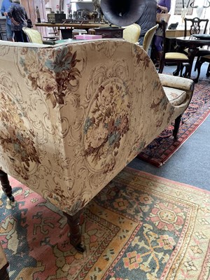 Lot 186 - A pair of late Regency upholstered sofas