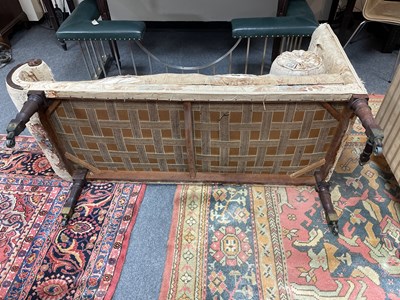Lot 186 - A pair of late Regency upholstered sofas