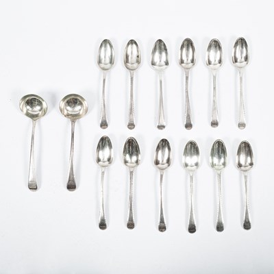 Lot 96 - A small quantity of George III silver flatware