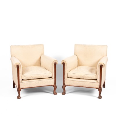 Lot 260 - A pair of Howard armchairs