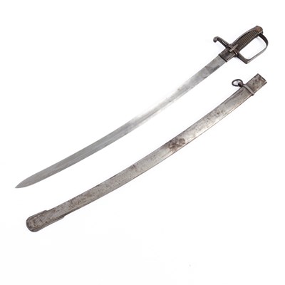 Lot 563 - An Italian M1833 mounted artillery sword