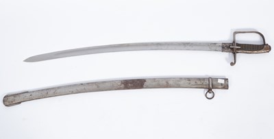 Lot 563 - An Italian M1833 mounted artillery sword