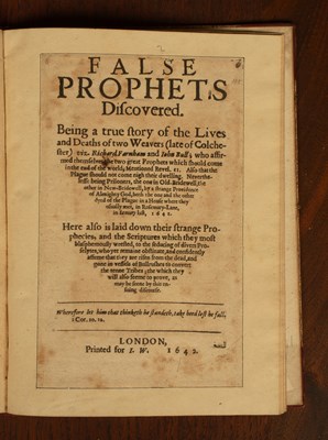 Lot 384 - [Anon] False prophets discovered