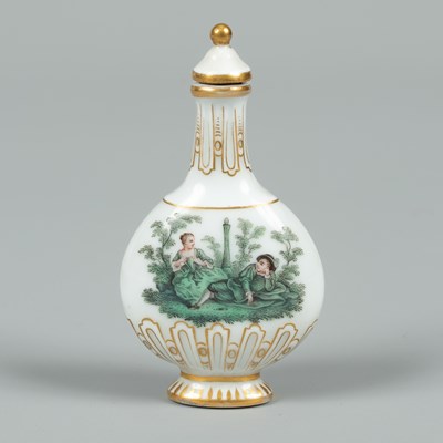 Lot 423 - A Meissen scent bottle