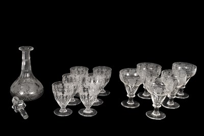 Lot 505 - A set of six clear rummers