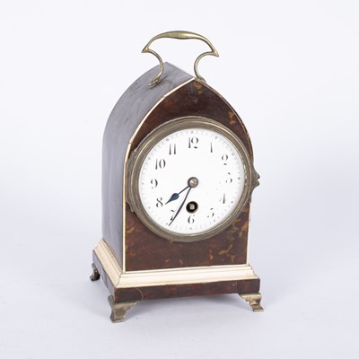 Lot 705 - A 19th Century tortoiseshell and ivory cased clock