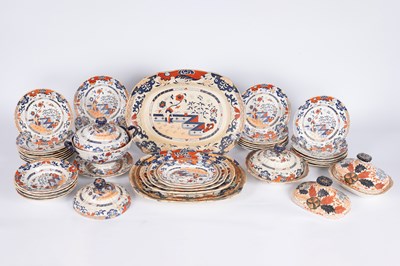 Lot 717 - An English Ironstone part dinner service