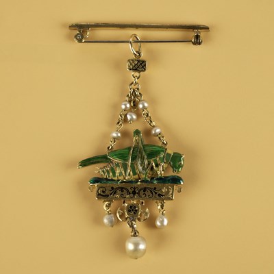 Lot An Austro-Hungarian Renaissance Revival Grasshopper pendant