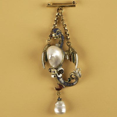 Lot An Austro-Hungarian Renaissance Revival Sea Dragon pendant