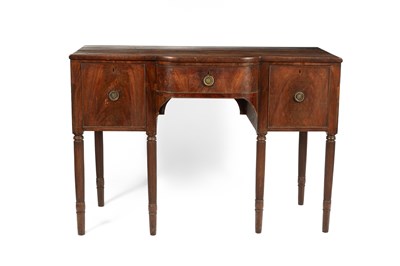 Lot 224 - A late Georgian mahogany breakfront sideboard