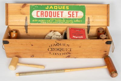 Lot 802 - A Jaques of London four player croquet set