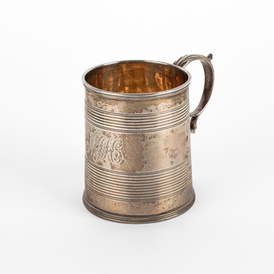 Lot 125 - A William IV silver Christening mug