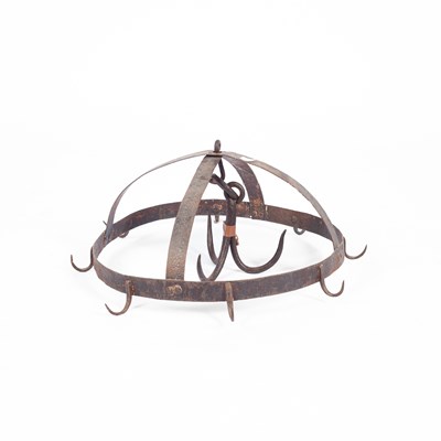 Lot 66 - An iron game hanging spit