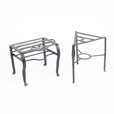 Lot 68 - A triangular iron trivet