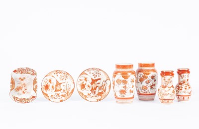 Lot 216 - A small collection of Japanese Kutani wares