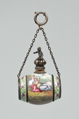 Lot 377 - An Austro-Hungarian enamelled scent bottle
