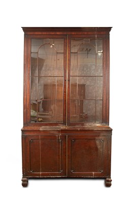 Lot 777 - A large George IV mahogany bookcase