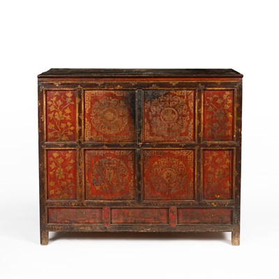 Lot 785 - A 19th Century Tibetan cabinet