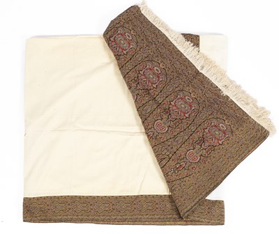 Lot 527 - A European shawl of Kashmir design