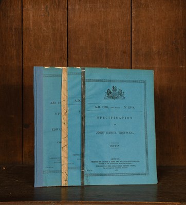 Lot 344 - Three Patents relating to Coffins