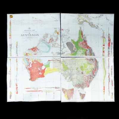 Lot 624 - David (Sir Tannatt William Edgeworth) Geological Map of the Commonwealth of Australia