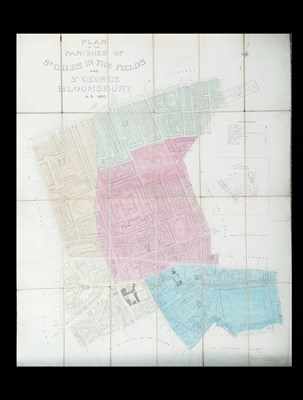 Lot 625 - Plan of the Parishes of St Giles in the Fields and St George Bloomsbury