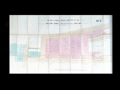 Lot 627 - [Map] Shelton Street (Saint Giles in the Fields) Area 1884