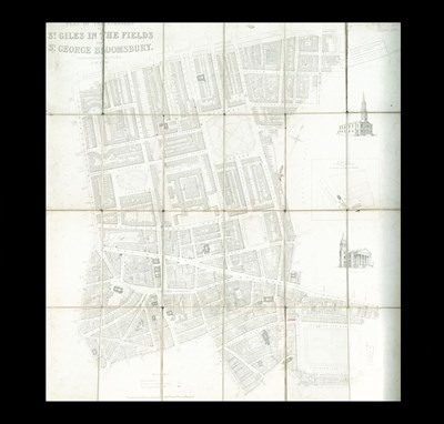 Lot 628 - Plan of the Parishes of St. Giles in the Fields and St. George Bloomsbury