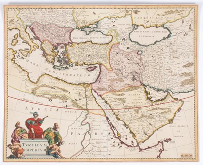 Lot 635 - [Map of Turkish Empire] [Frederik De Wit (1630-1706)] Turicum Imperium