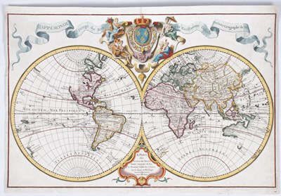 Lot 639 - [World Map] Delisle (Guillaume) Mappemonde a l'usage du Roy