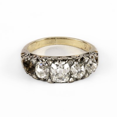 Lot A Victorian diamond ring