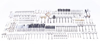 Lot 54 - A Kings Pattern silver plated table service