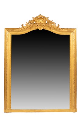Lot 273 - A large giltwood pier mirror