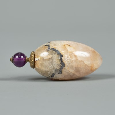 Lot 396 - A Blue John scent bottle