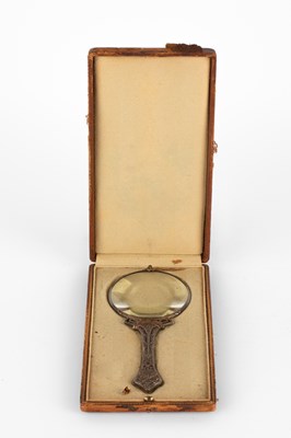 Lot 143 - A French silver magnifying glass