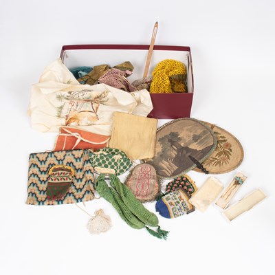 Lot 810 - A quantity 19th Century and later embroidered and beaded purses