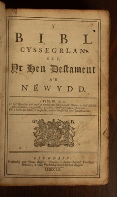 Lot 405 - [Bible in Welsh]